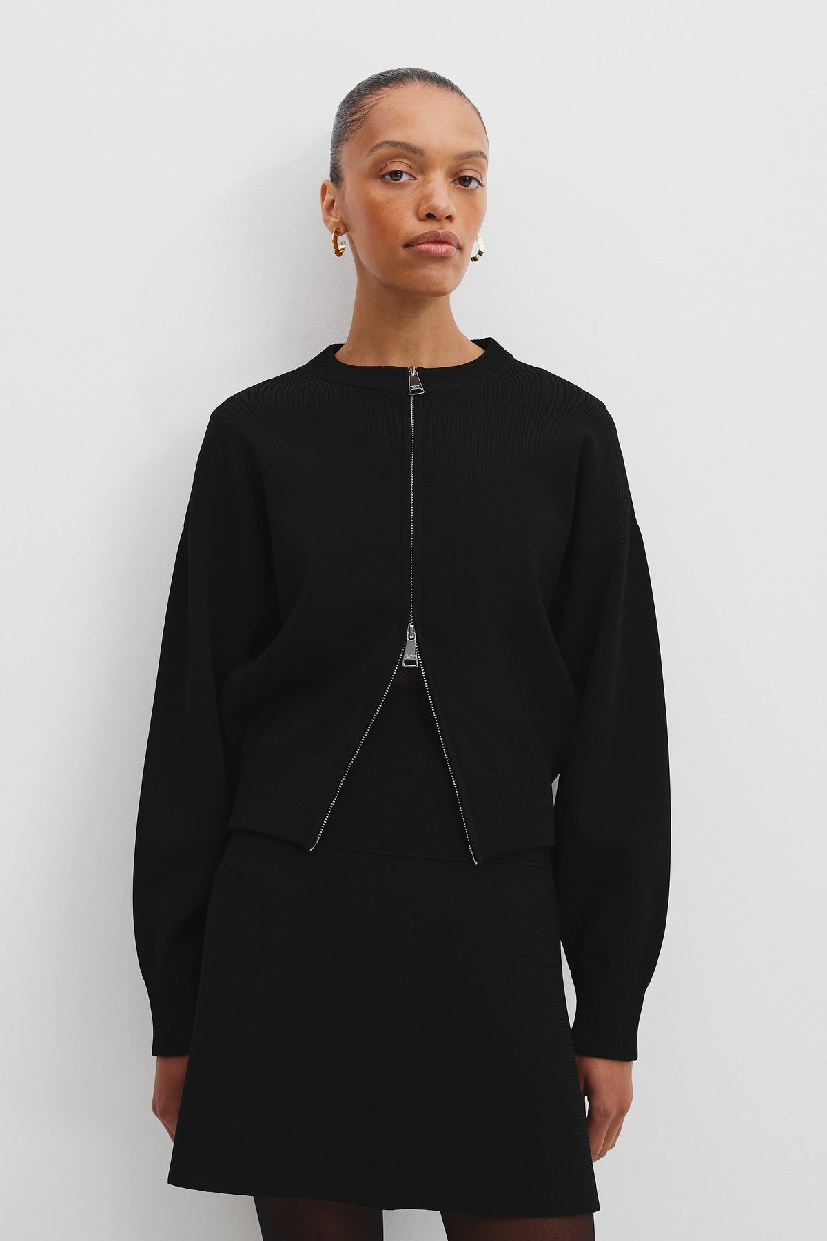 Compact Knit Bomber