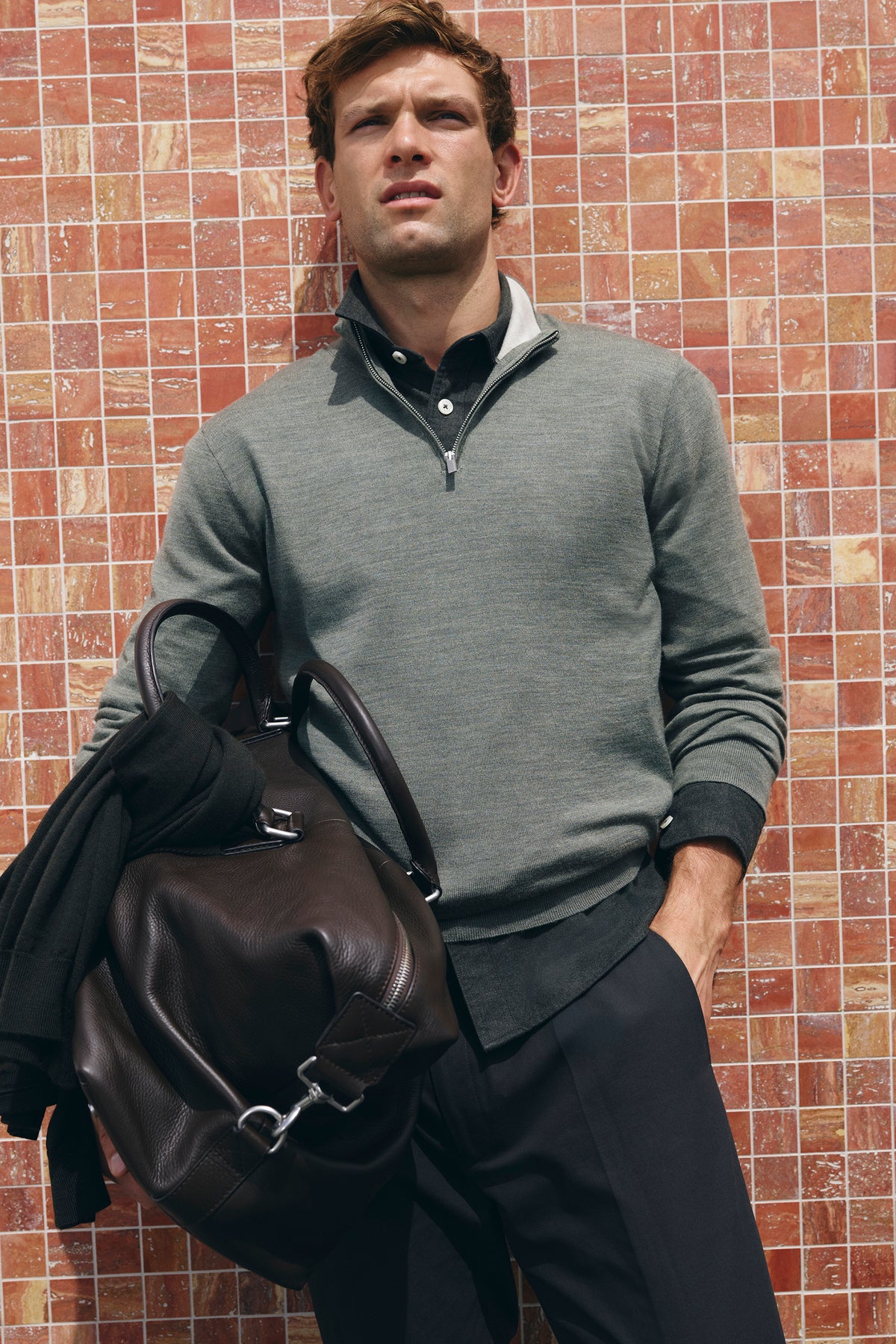 Australian Merino Wool Half Zip Knit