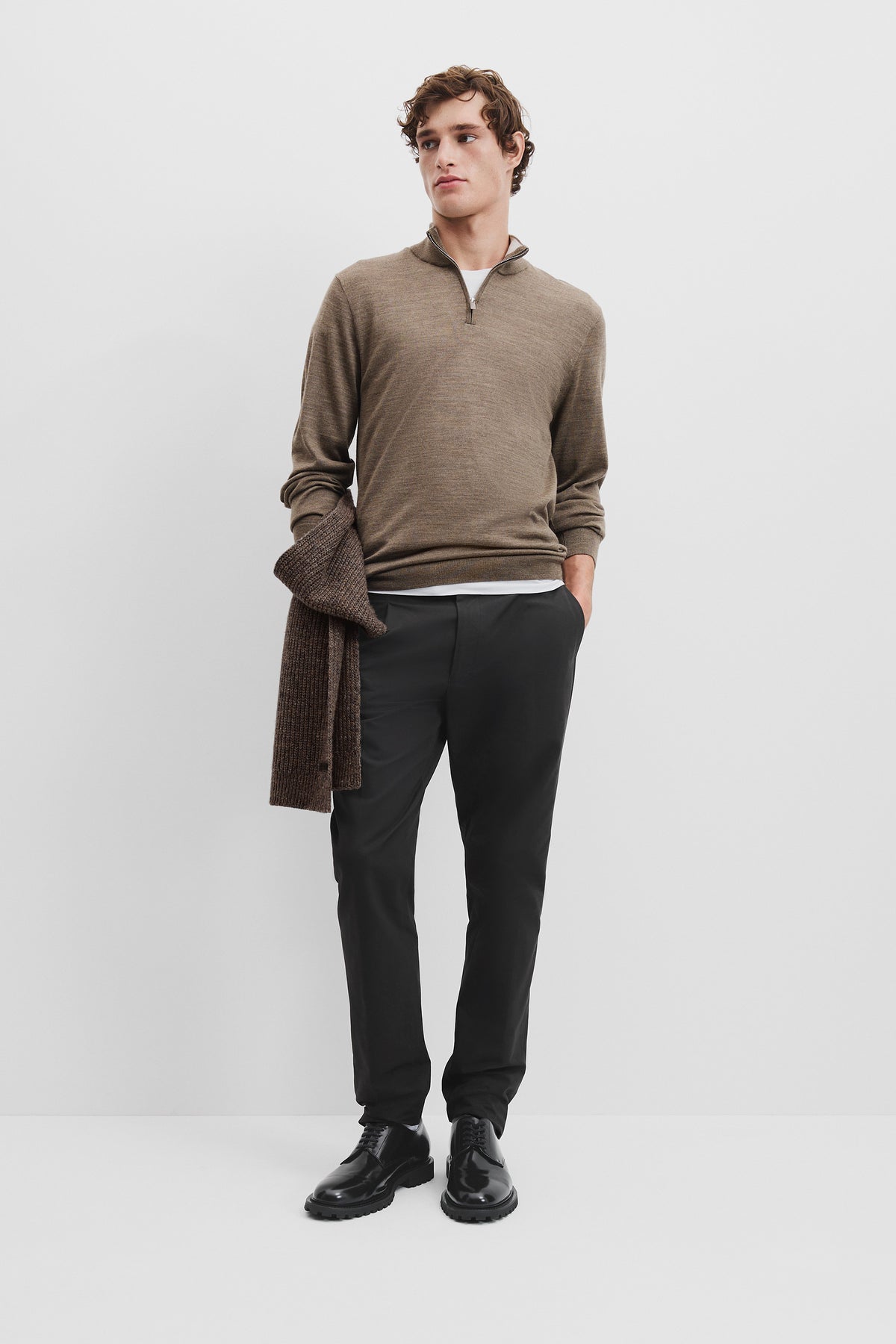 Australian Merino Wool Half Zip Knit