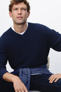 Cotton V-Neck Knit