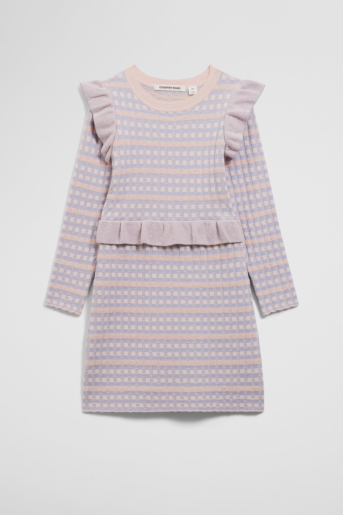 Check Knit Dress