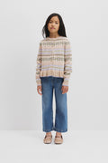 Cotton Fair Isle Knit Cardigan