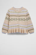 Cotton Fair Isle Knit Cardigan