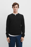 Cotton Waffle Henley
