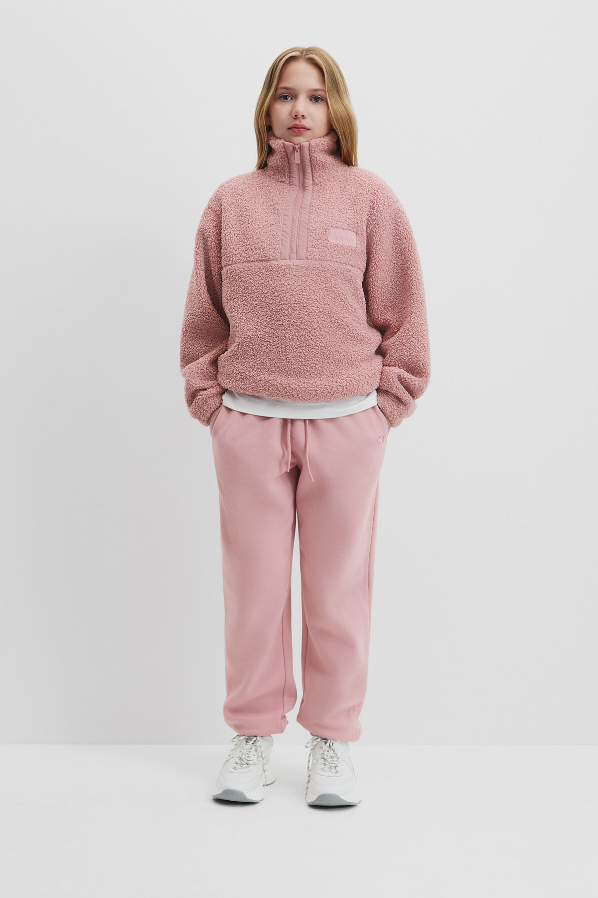 Teen Sherpa Half Zip Sweat
