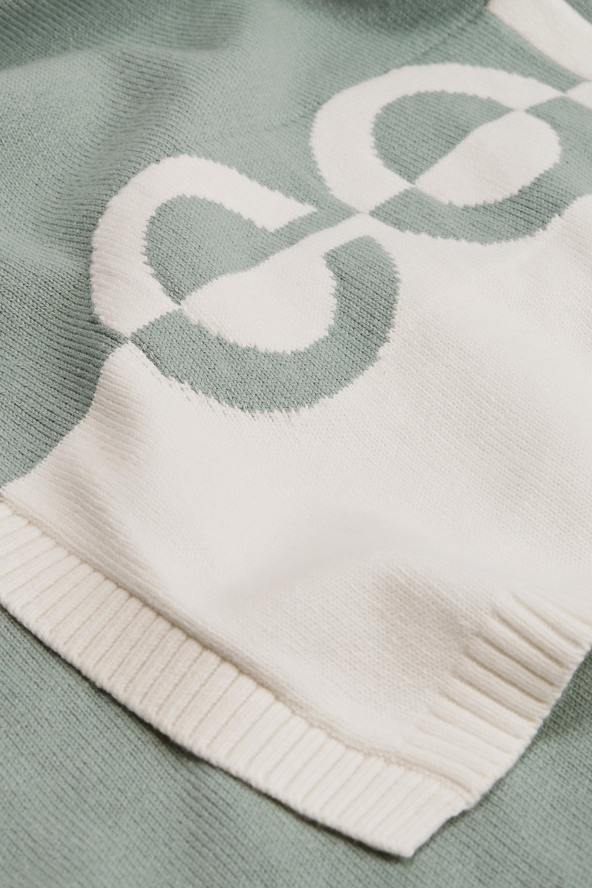 Cotton Logo Knit Blanket
