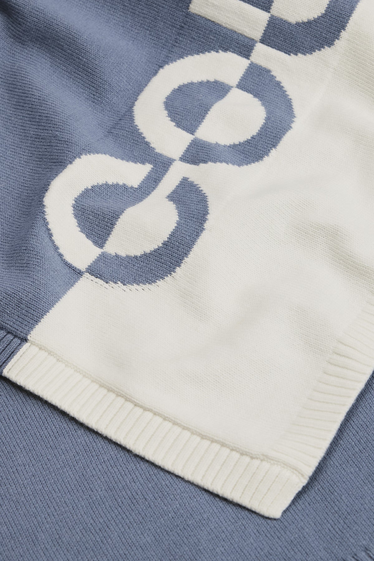 Cotton Logo Knit Blanket