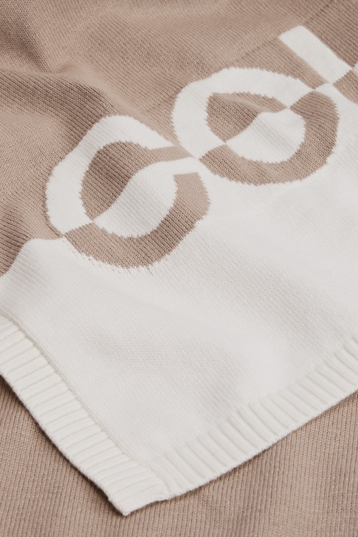 Cotton Logo Knit Blanket