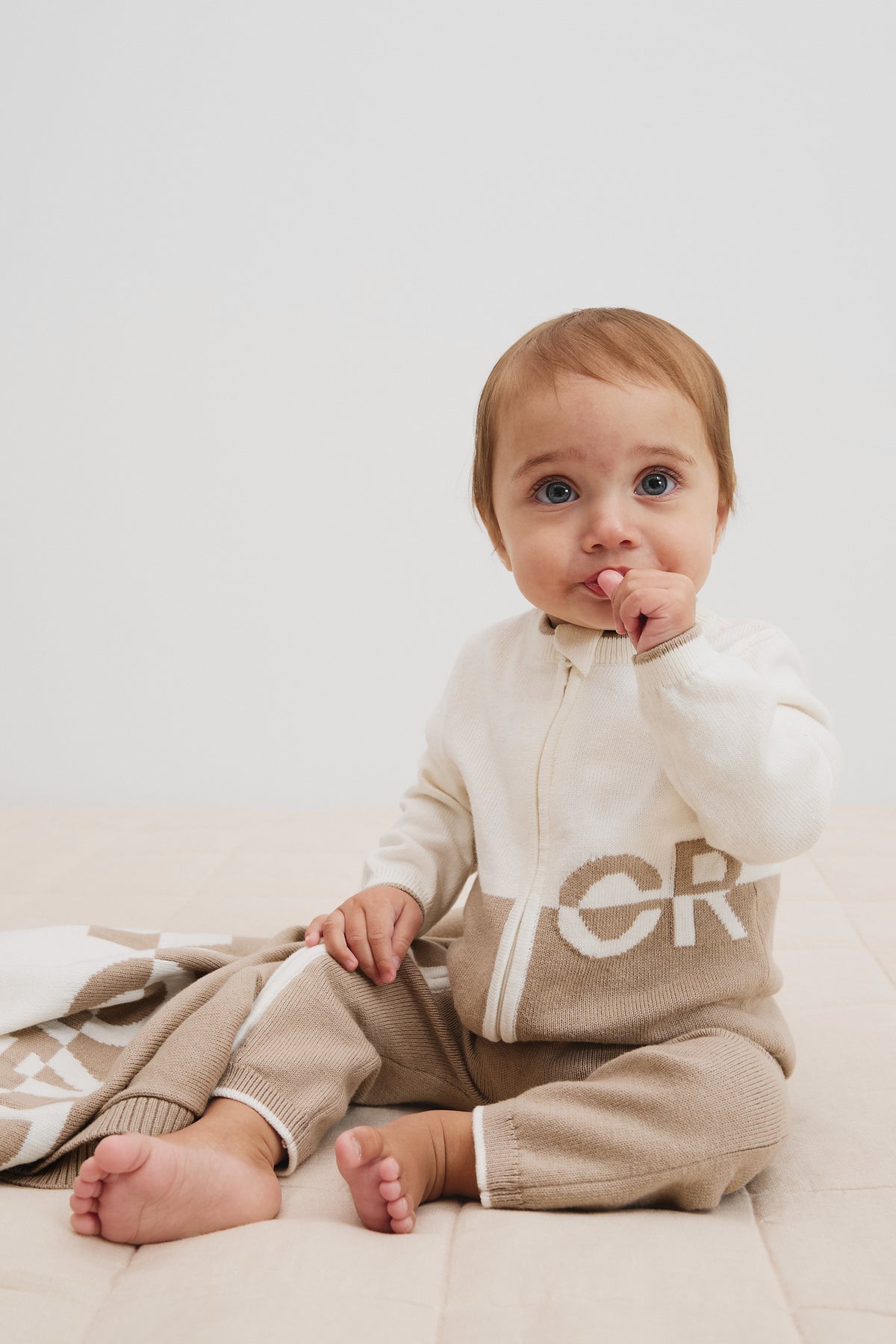 Cotton Logo Knit Jumpsuit