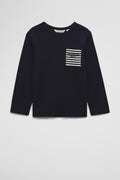 Cotton Long Sleeve Pocket T-Shirt