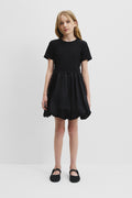 Teen Cotton Bubble Hem Mini Dress