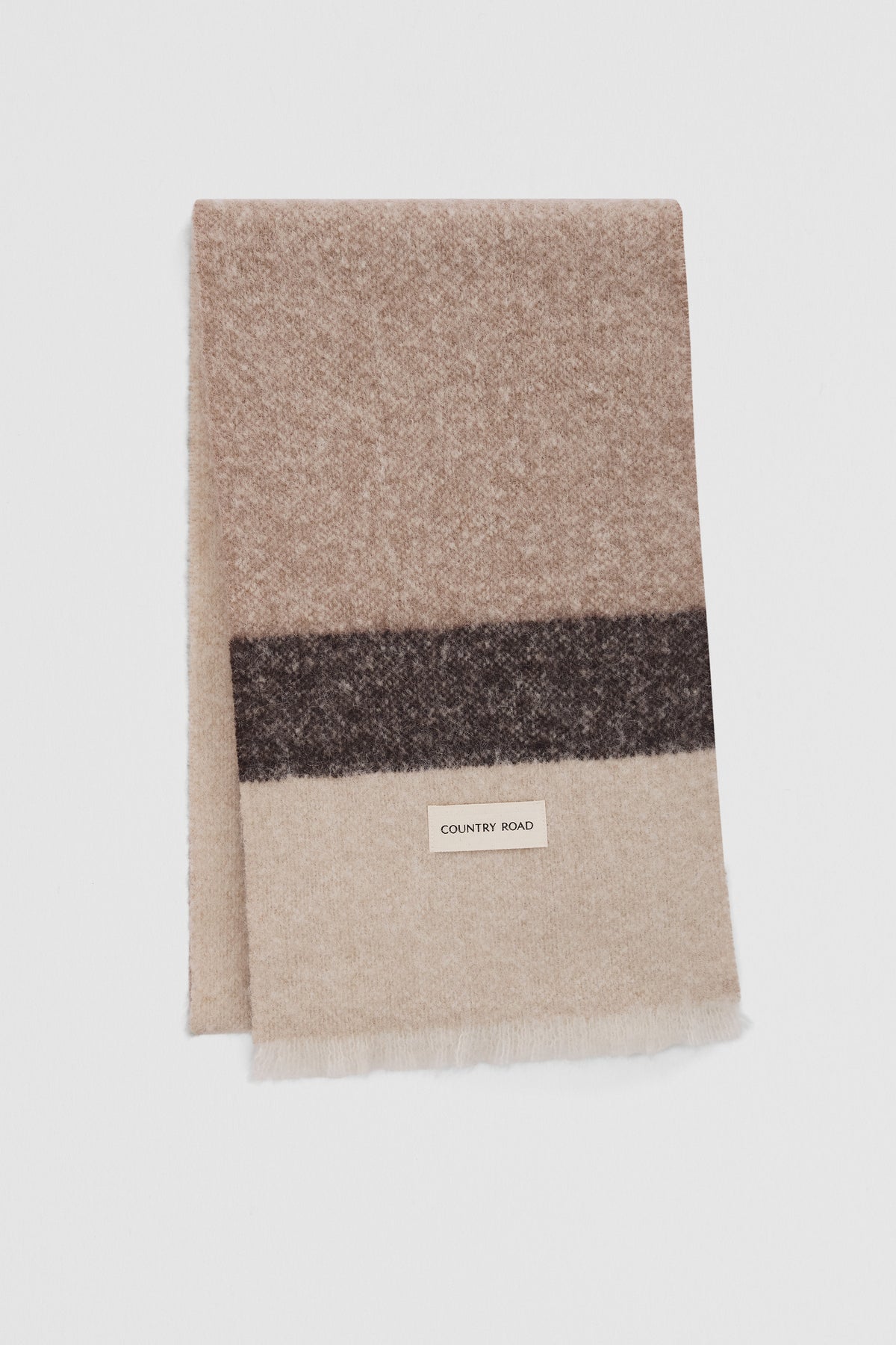 Alpaca Blend Stripe Scarf