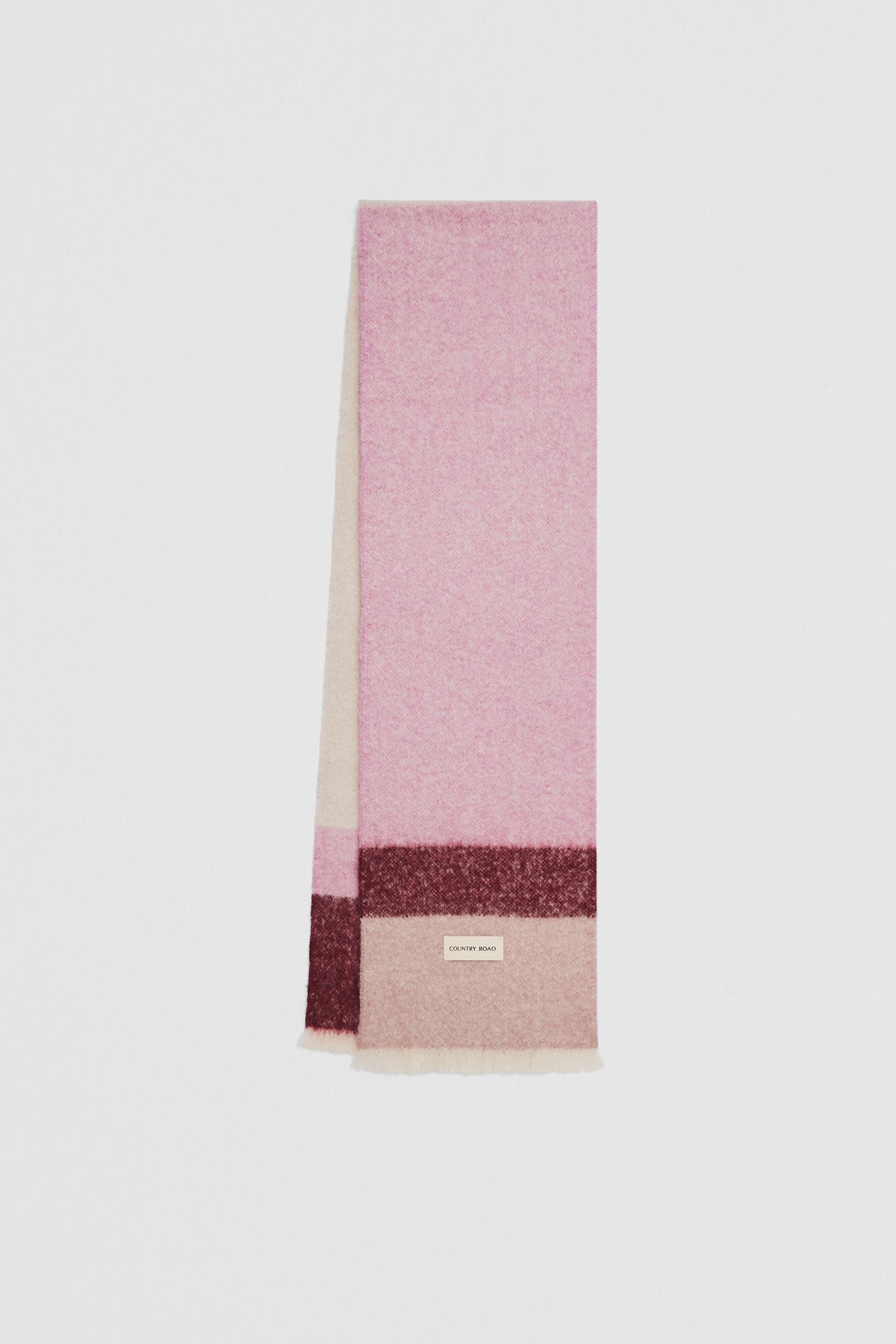 Alpaca Blend Stripe Scarf