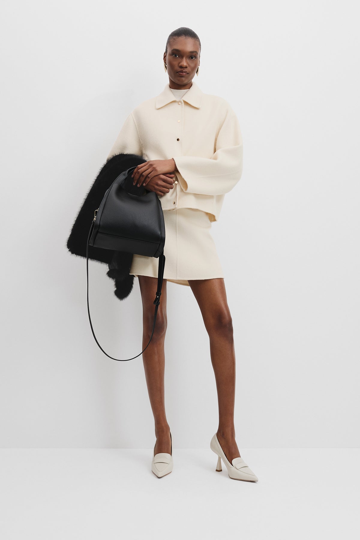 Middle Zip Crossbody Bag
