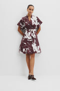 Print A-Line Mini Dress