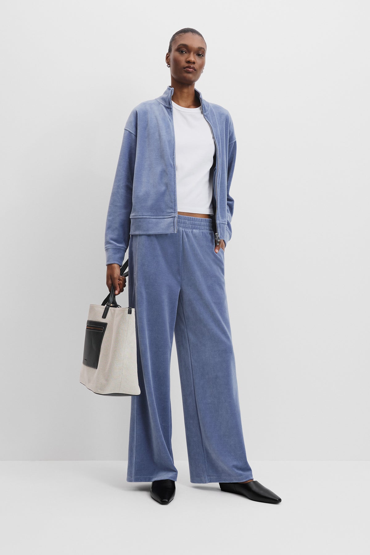 Velour Track Pant