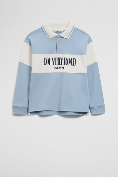 Organically Grown Cotton Logo Rugby Top