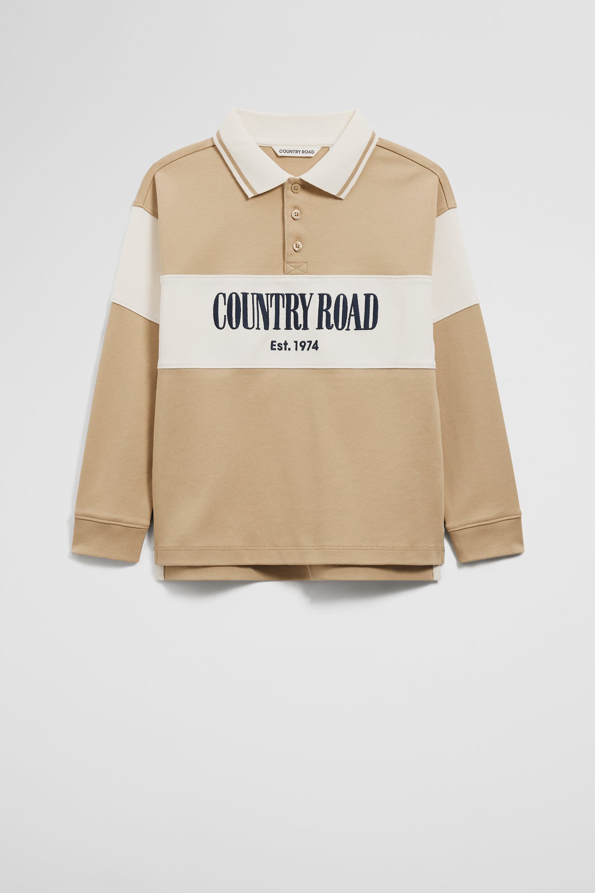 Organically Grown Cotton Logo Rugby Top