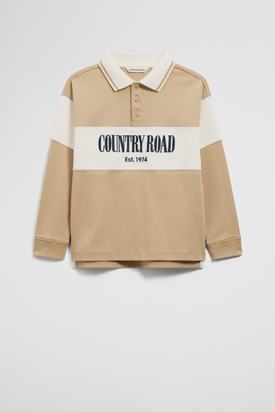 Organically Grown Cotton Logo Rugby Top