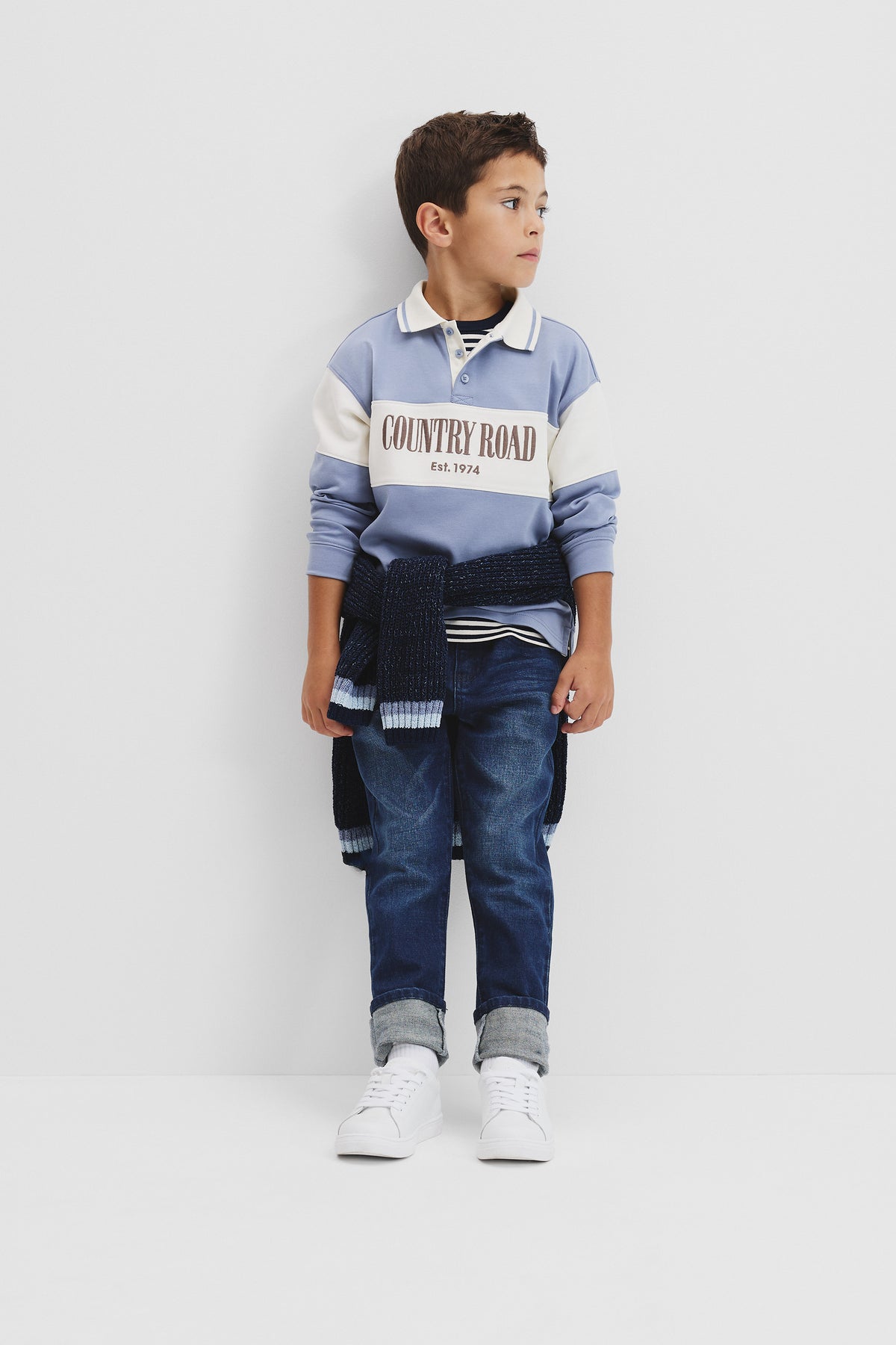 Organically Grown Cotton Logo Rugby Top