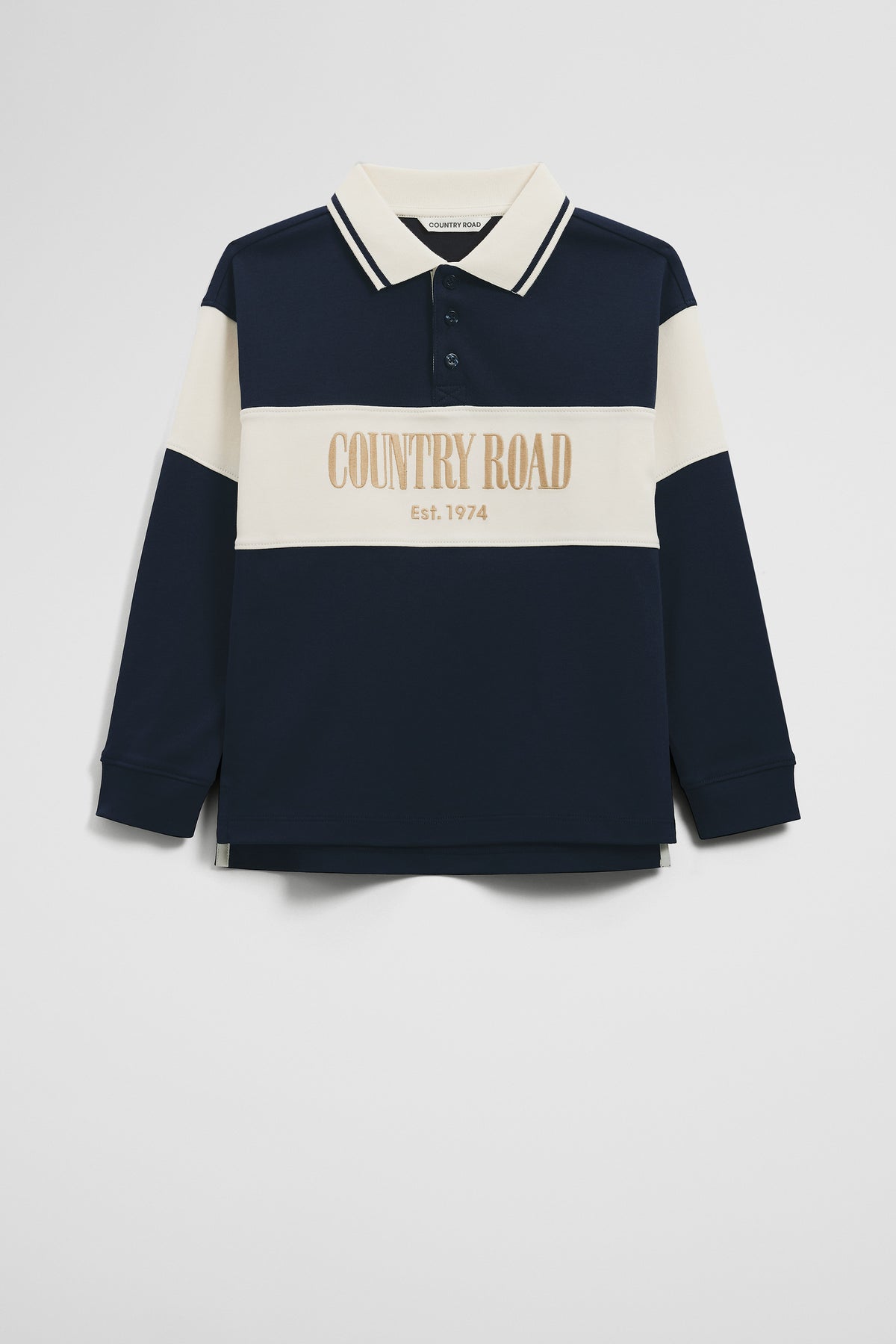 Organically Grown Cotton Logo Rugby Top