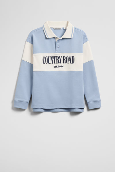 Organically Grown Cotton Logo Rugby Top