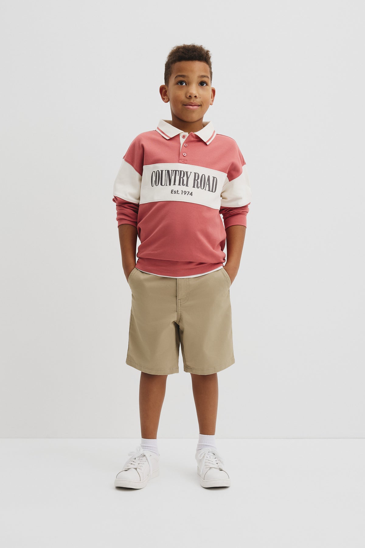 Organically Grown Cotton Logo Rugby Top