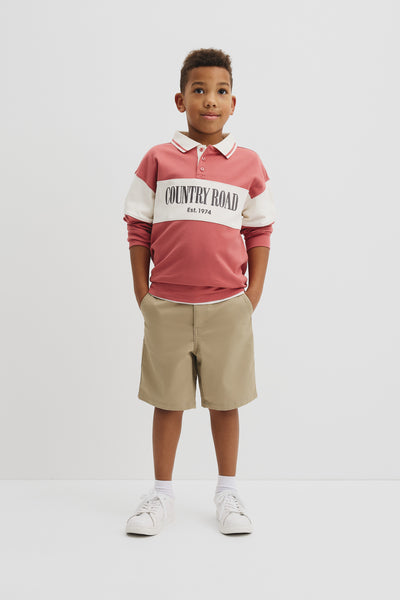 Organically Grown Cotton Logo Rugby Top
