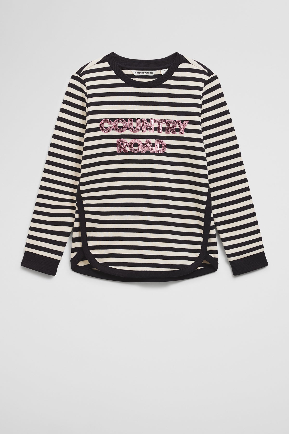 Organically Grown Cotton Long Sleeve Logo T-Shirt
