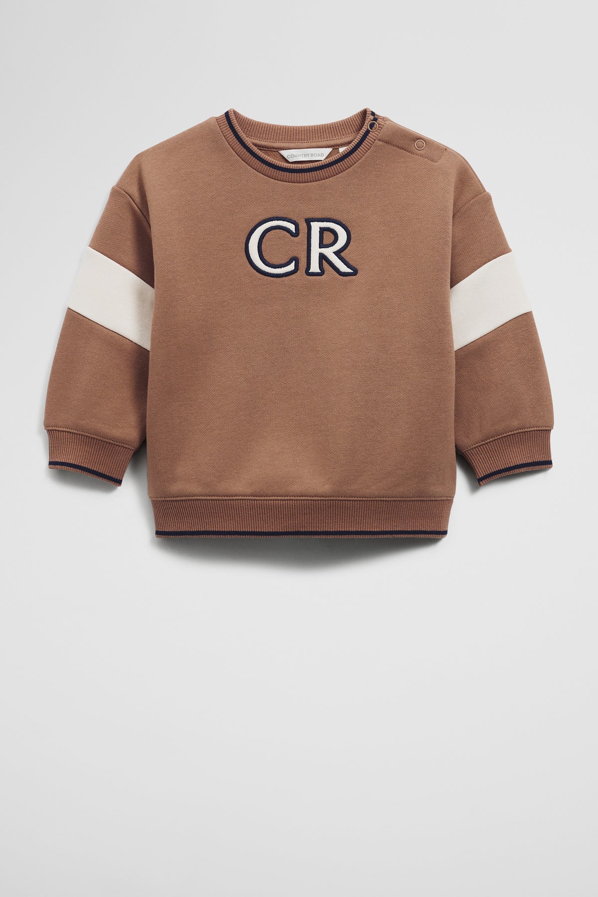 Cotton Oversized Country Road Panelled Sweat