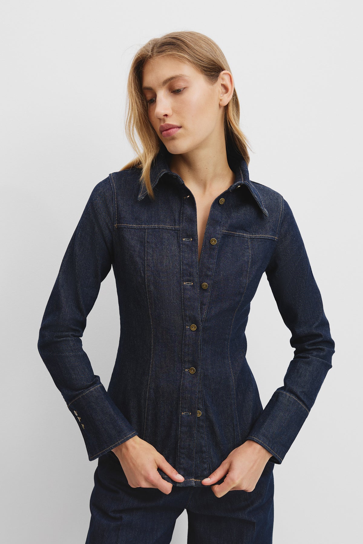 Slim Fit Denim Shirt