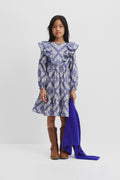 Cotton Paisley Frill Dress
