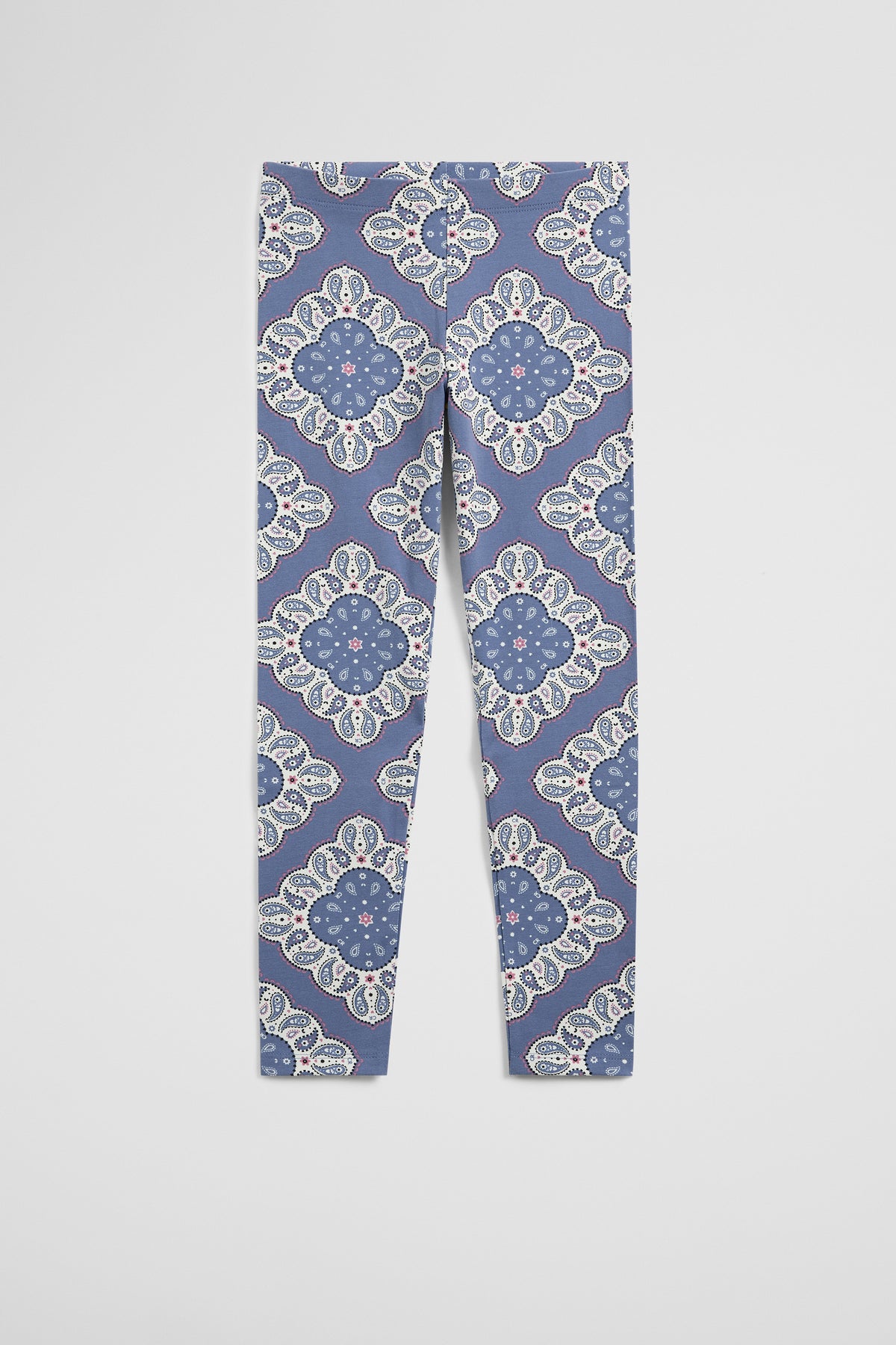Cotton Blend Paisley Legging