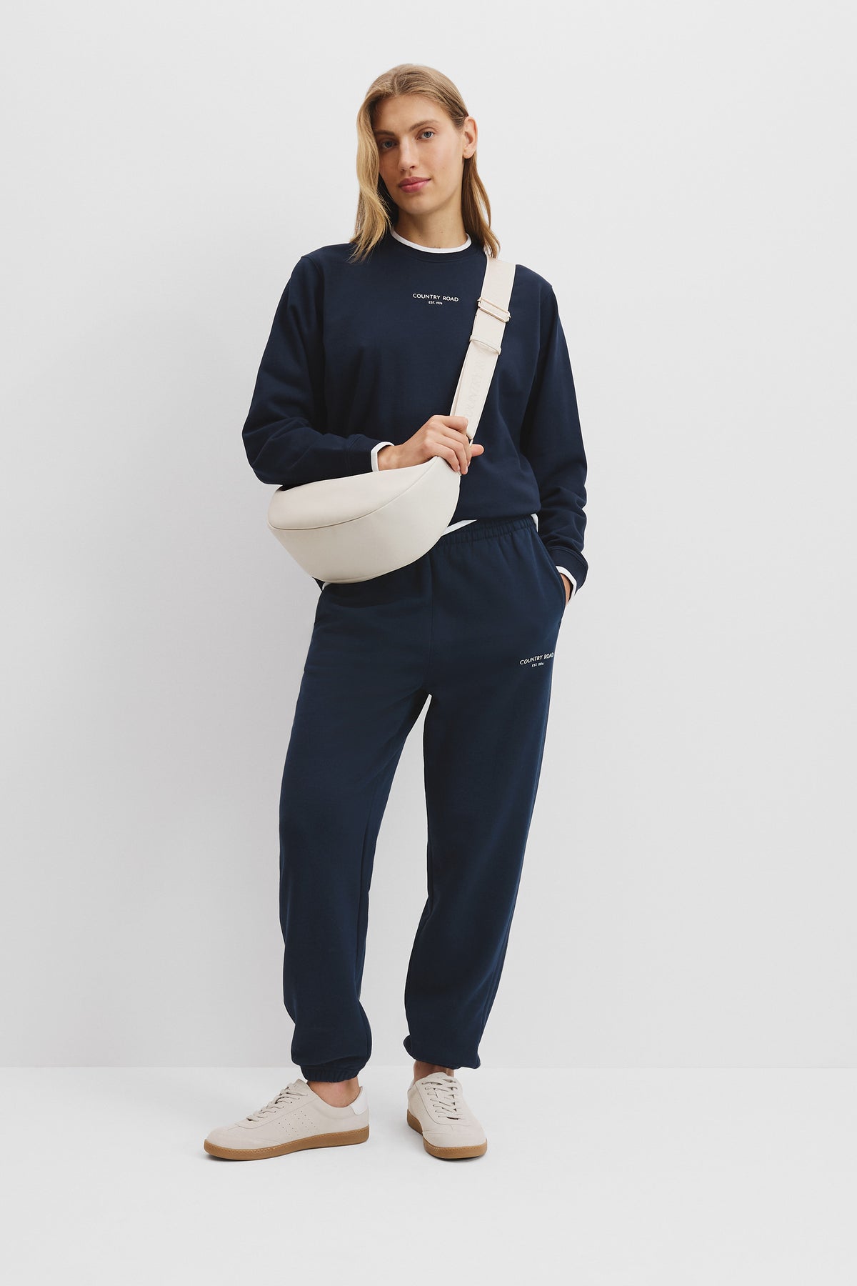 Cotton Contrast Rib Sweat