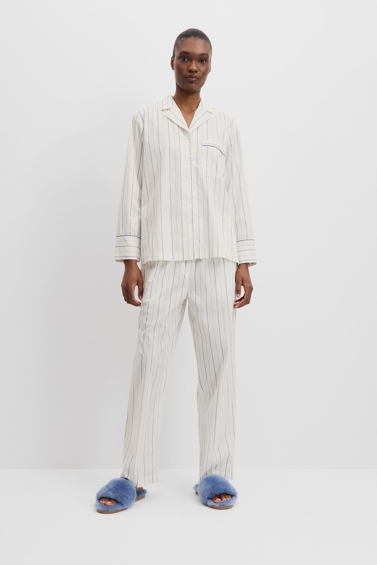 Cotton Pinstripe Pyjama Set