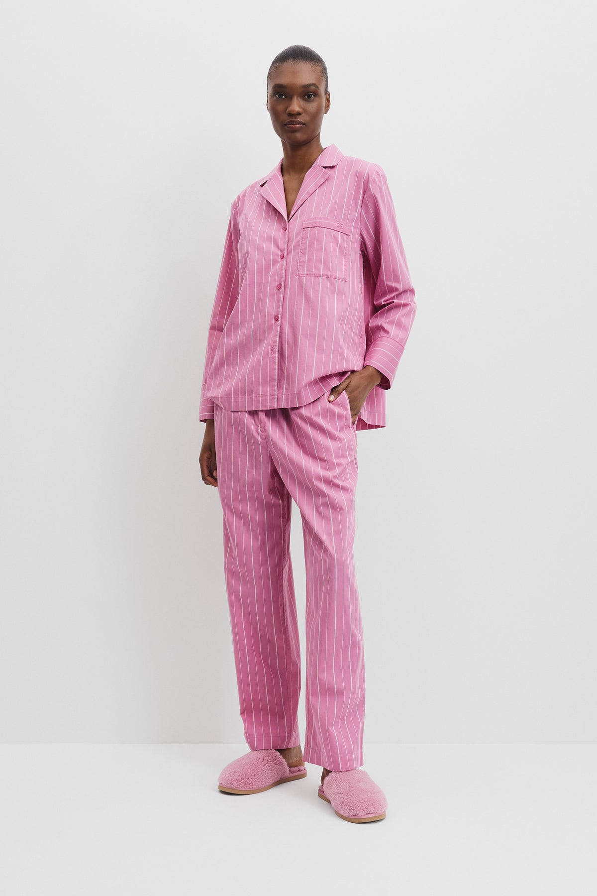 Cotton Pinstripe Pyjama Set