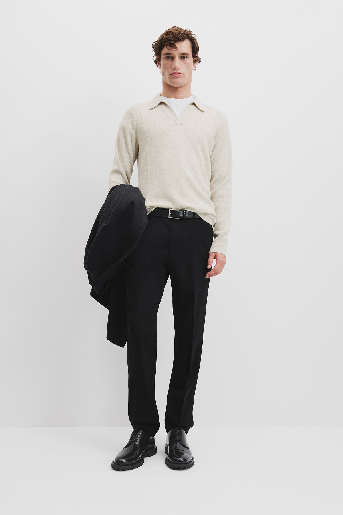 Boiled Wool Trophy Rib Polo