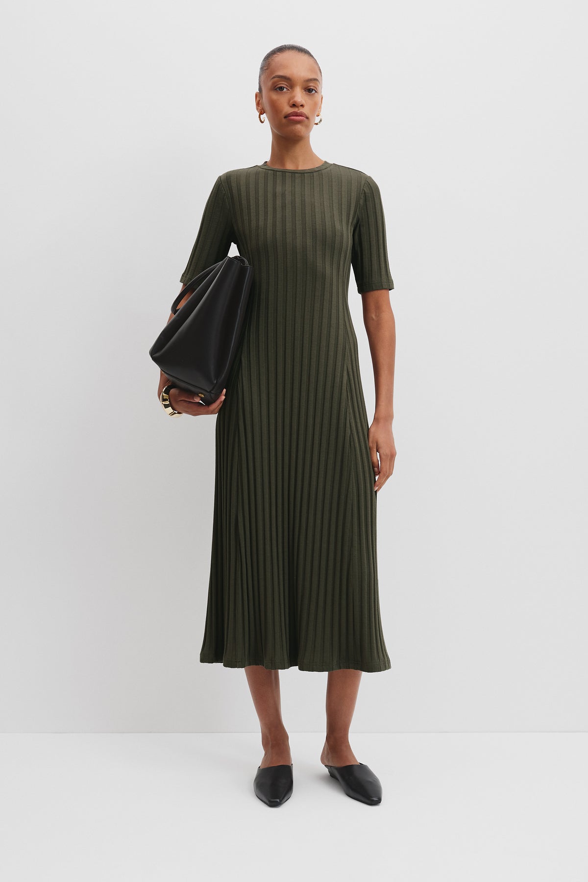 Rib Midi Dress