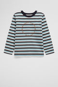 Cotton Long Sleeve Circle Logo T-Shirt