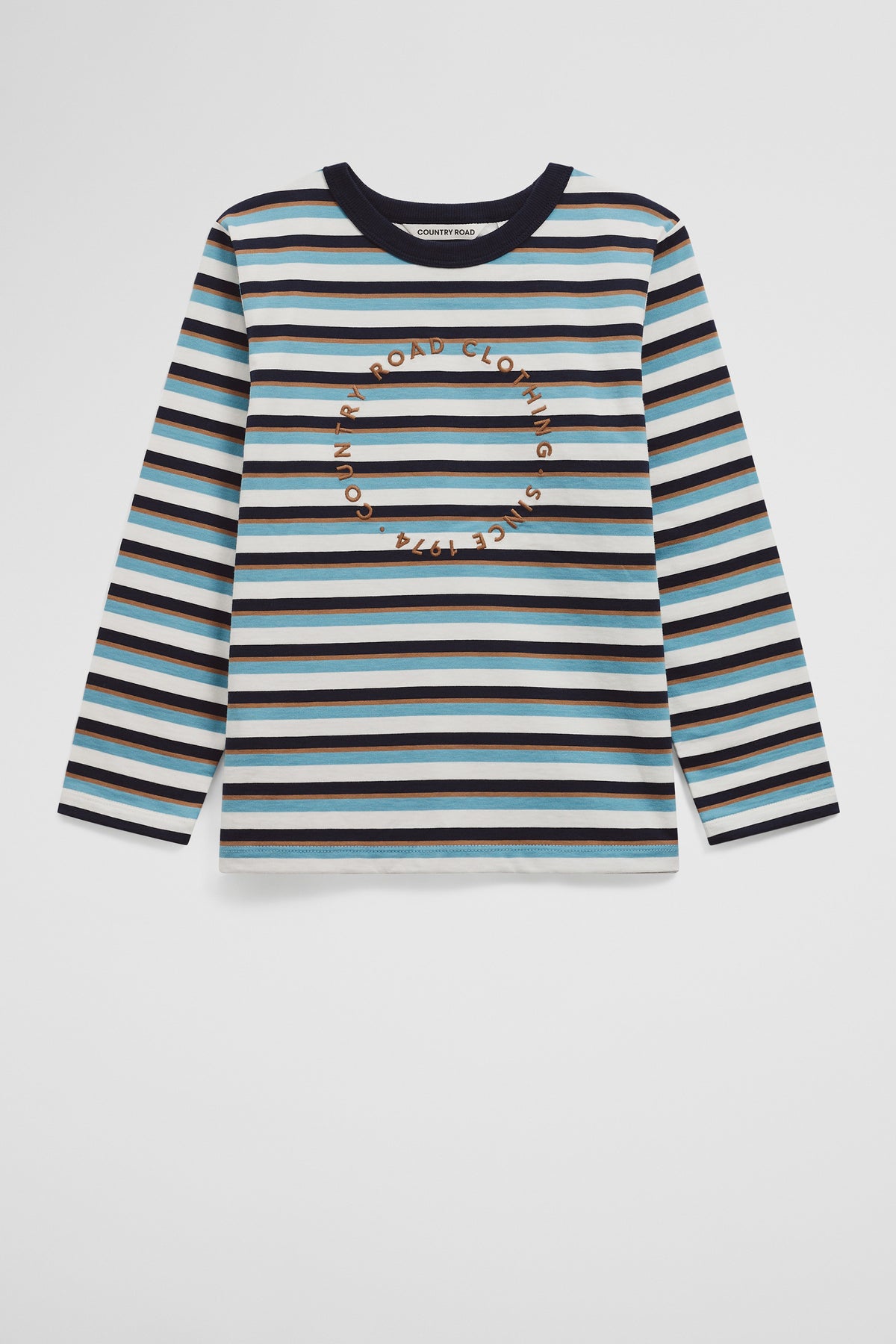 Cotton Long Sleeve Circle Logo T-Shirt