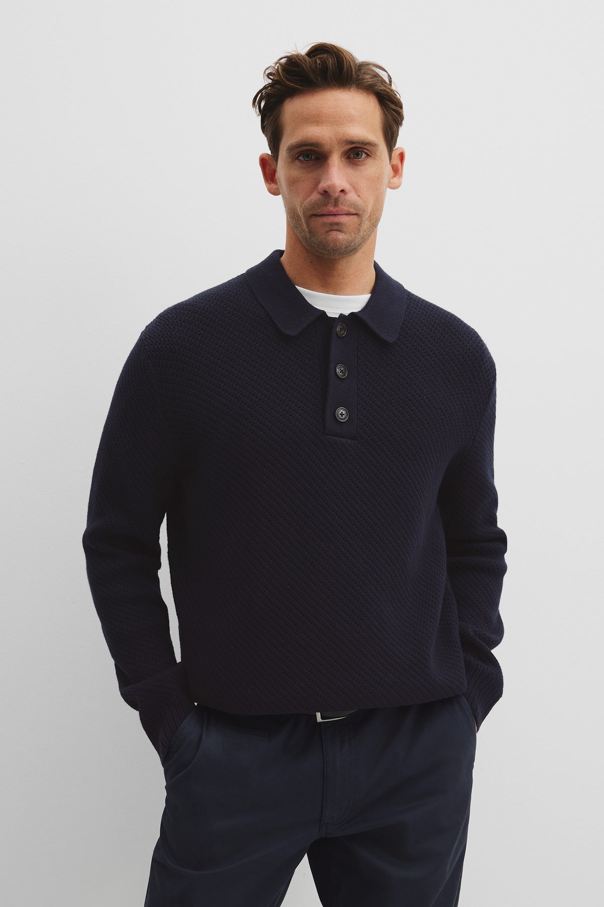 Organically Grown Cotton Linen Crew Knit