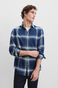 Regular Fit Cotton Flannel Check Shirt