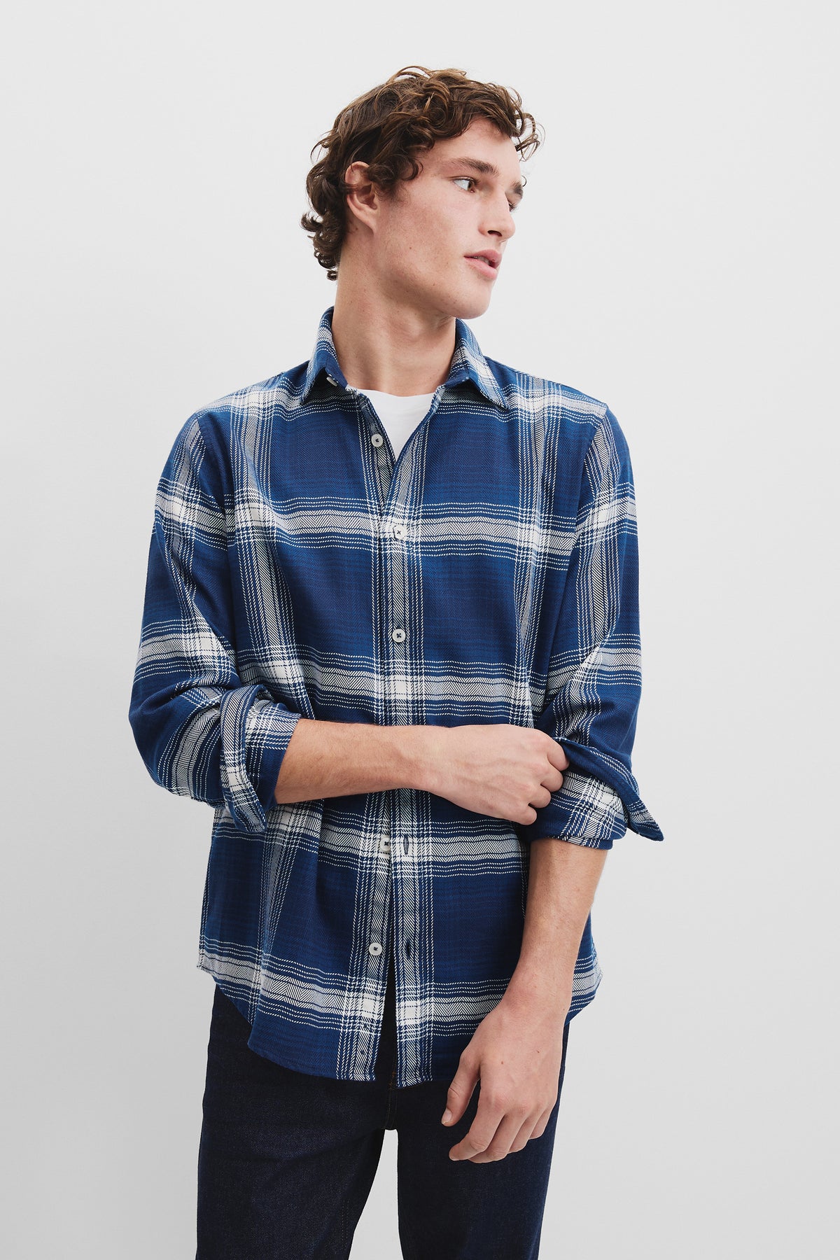 Regular Fit Cotton Flannel Check Shirt