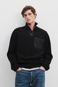 Polyester Half Zip Sweat