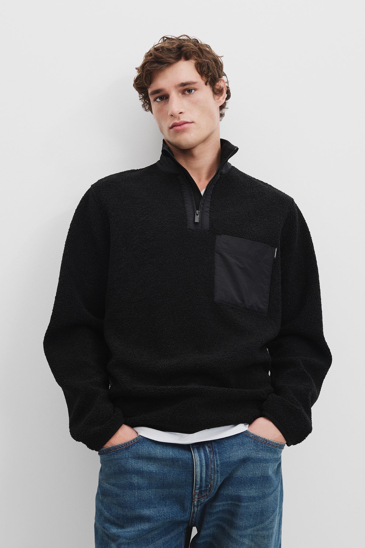Polyester Half Zip Sweat