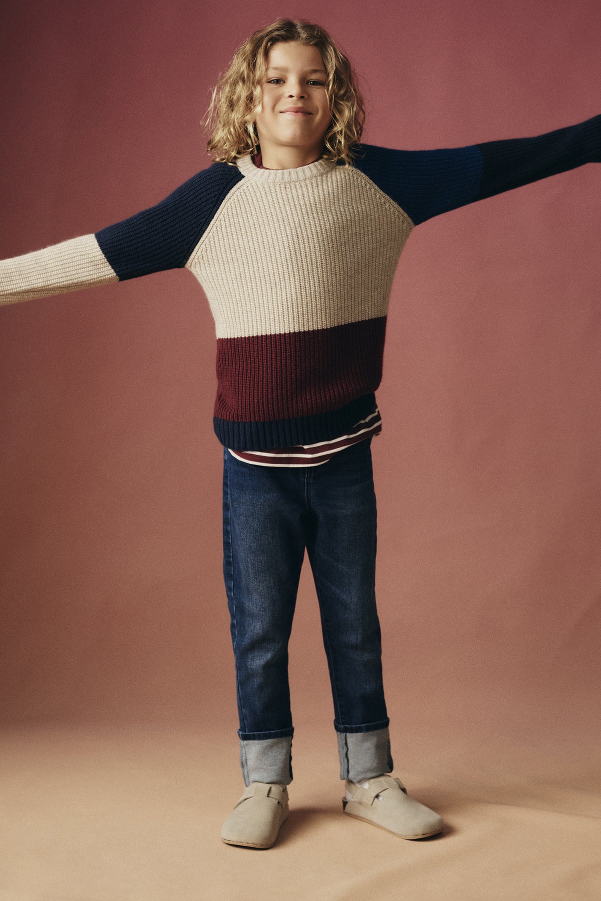 Colour Splice Knit
