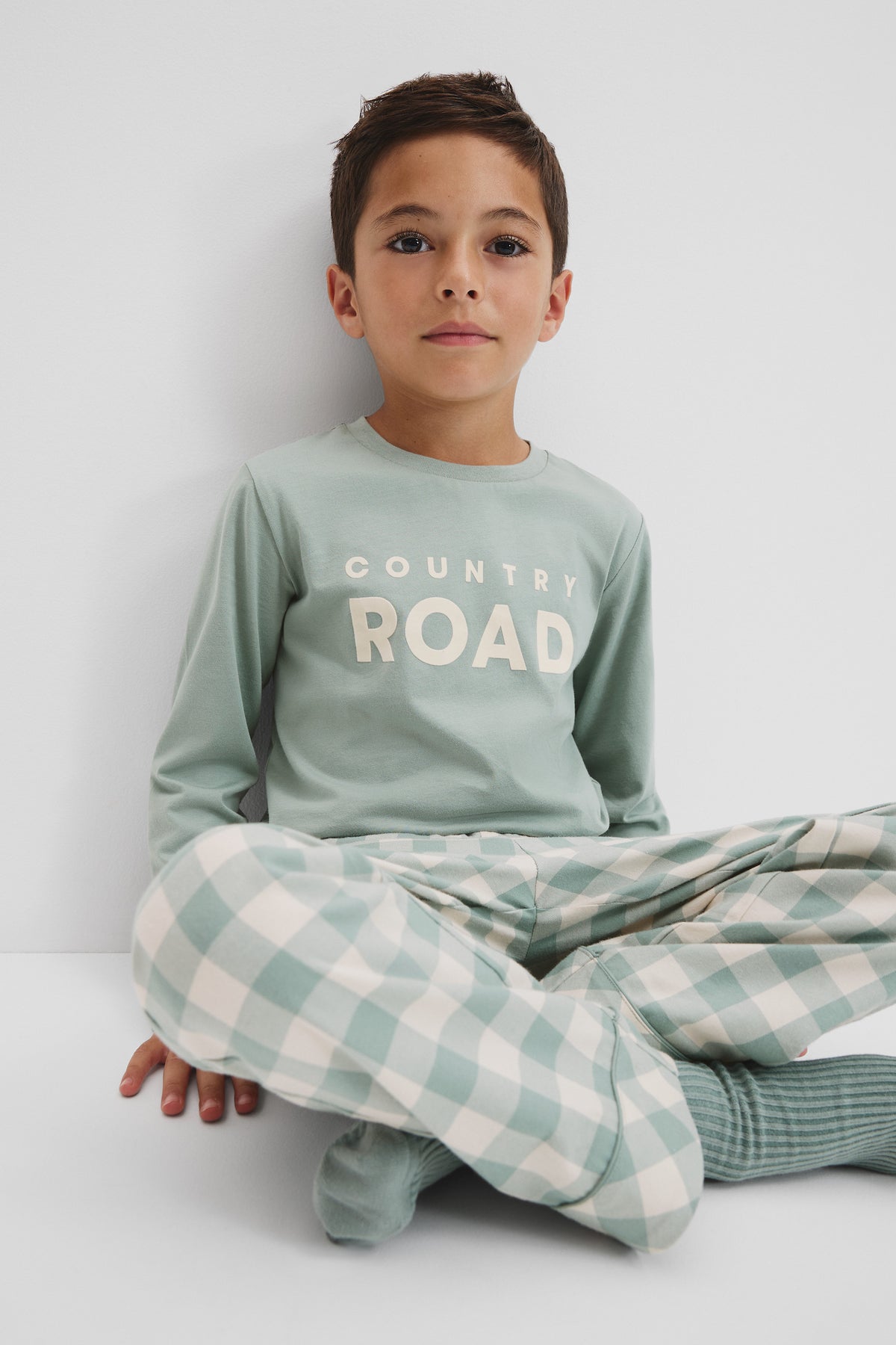 Cotton Check Logo Pyjama
