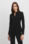 Fitted Crepe Shirt