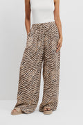 Print Cupro Pull-On Pant