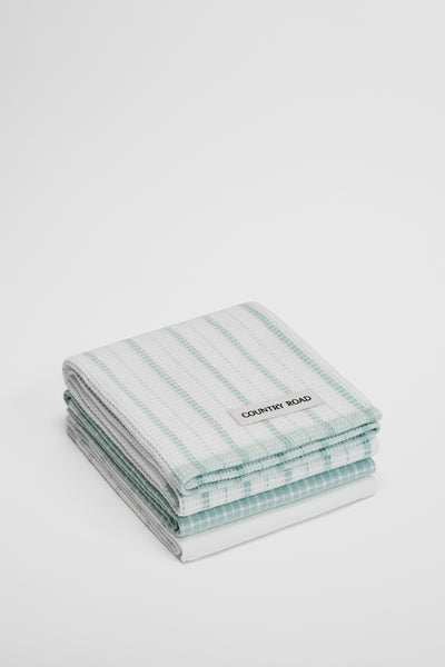 Laine Australian Cotton Tea Towel Pack Of 3